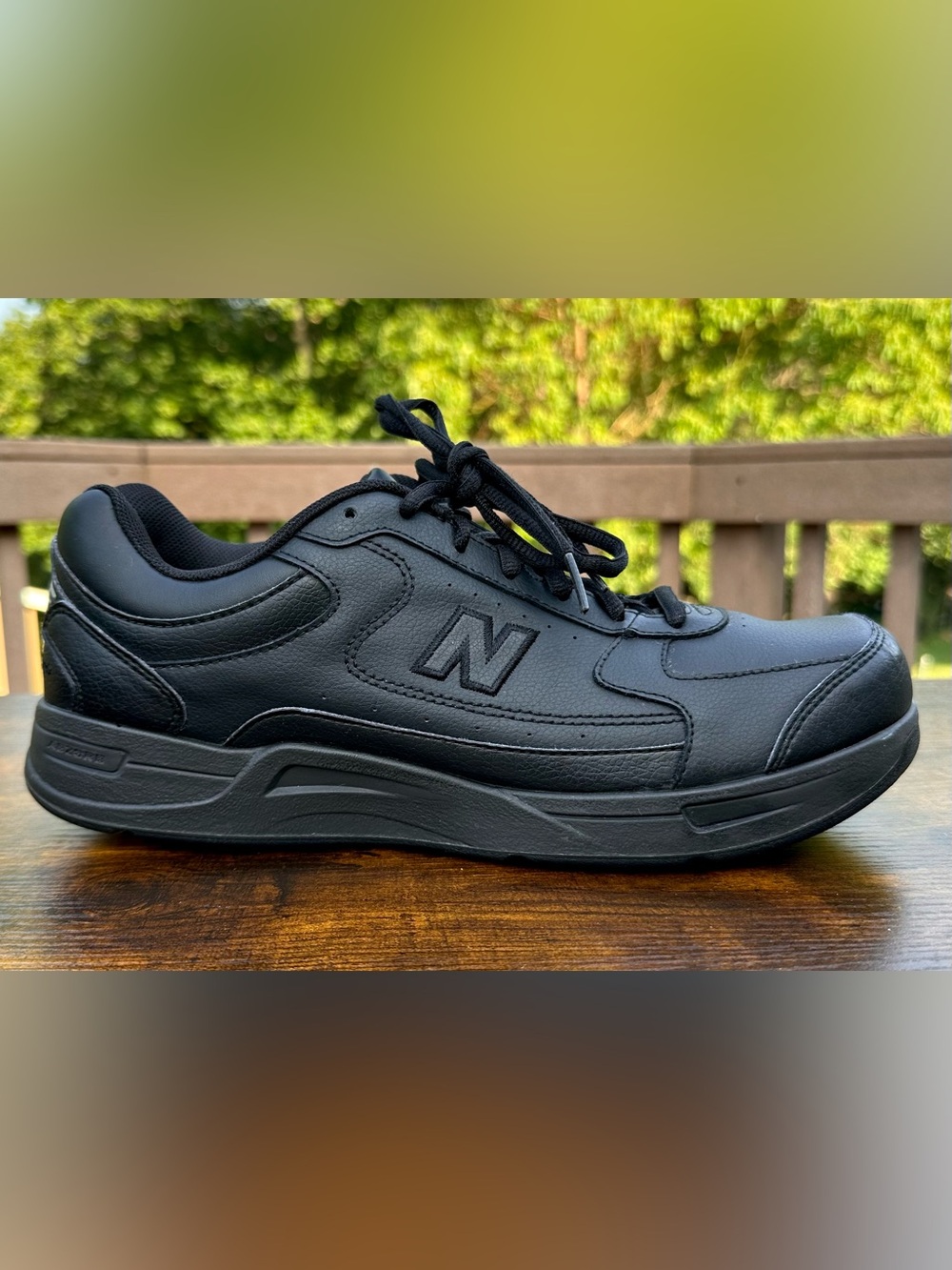 New Balance WW576BK Women’s Size 12D Wide Black Leather Walking Comfort shoe